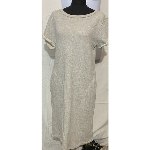 Anthropologie Cloth & Stone Sweatshirt Dress NWOT Women’s Size Small Gray New - Picture 1 of 9